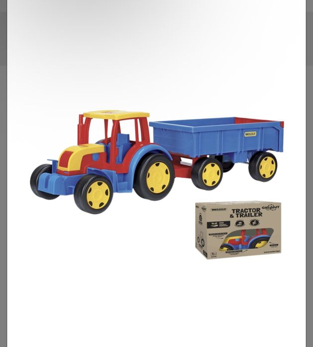 Машинка дитяча Wader Трактор з причіпом