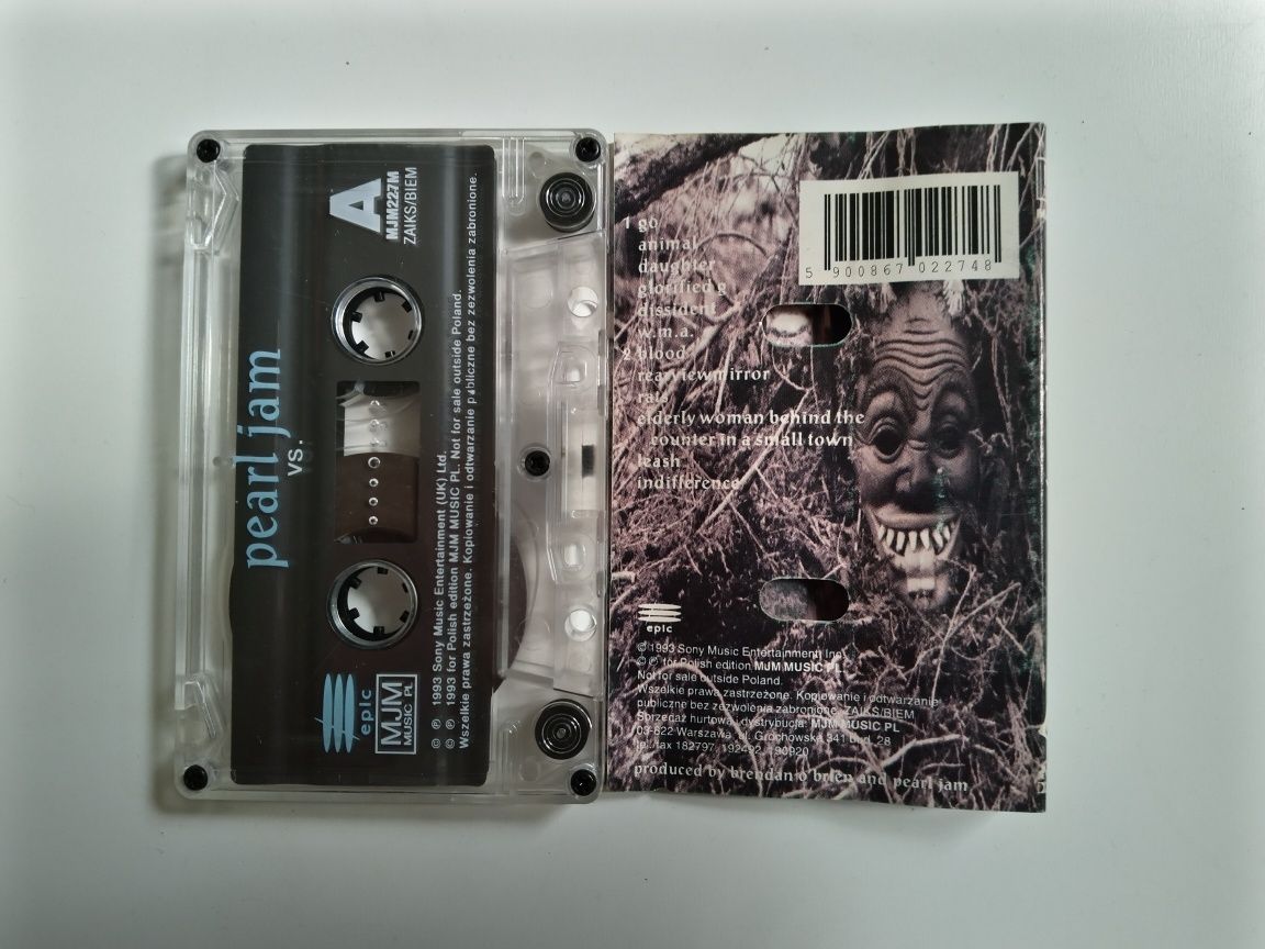 Pearl Jam "Vs" kaseta audio