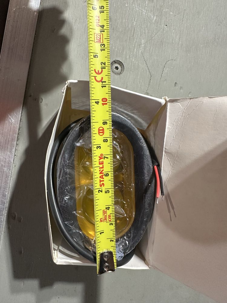 Lampa led robocza żółta