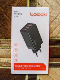 Продам недорого зарядний пристрій Toocki GaN 67w на три виходи