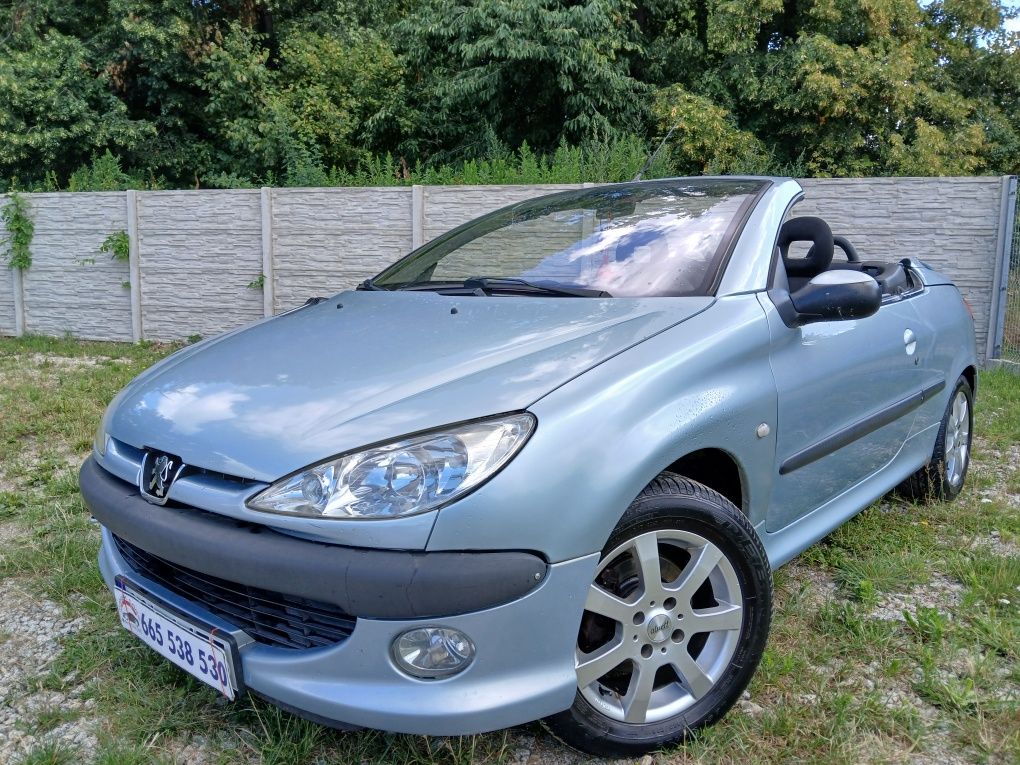 Peugeot 206CC 2.0 benzyna 2002r 139tys przeb < Cabrio < Klima
