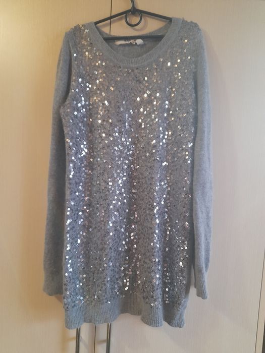 Туника из ангоры с пайетками