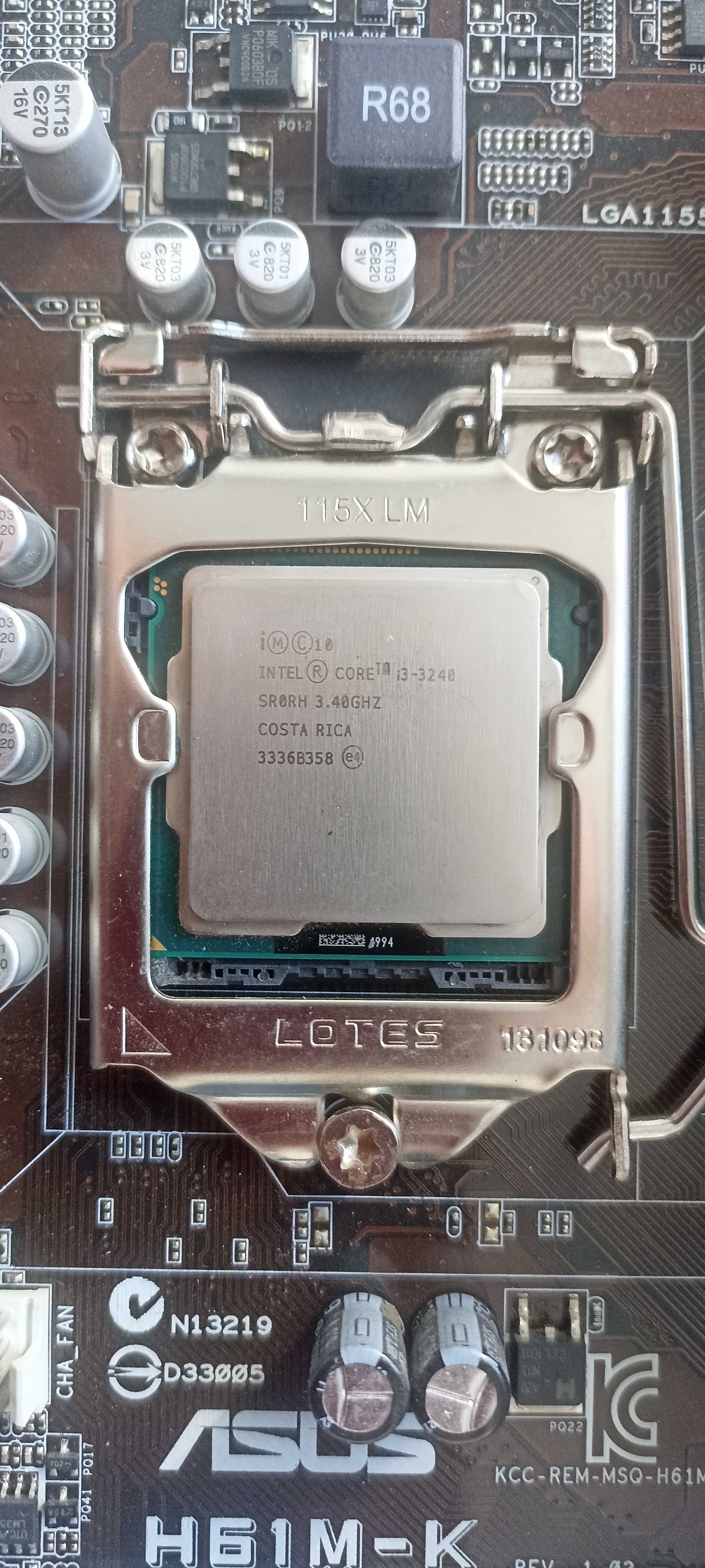 i3-3240 LGA1155 ASUS H61M-K  DDR3 8Gb - Проблема !!