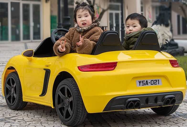 Auto na akumulator Porsche Perfecta  24V Żółty do 130 kg do 19km/h