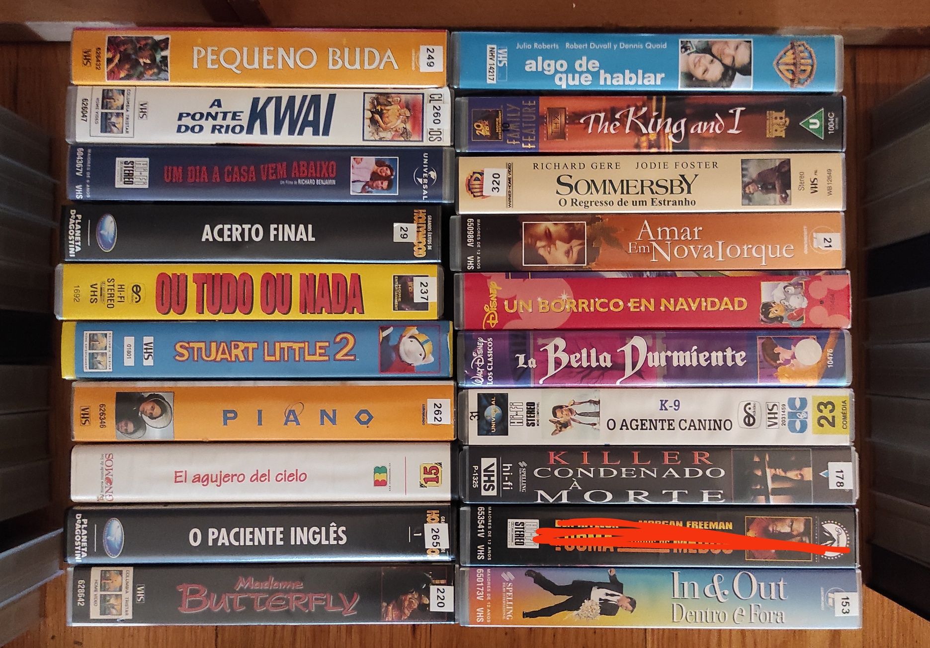 VHS vários para venda Lote 1