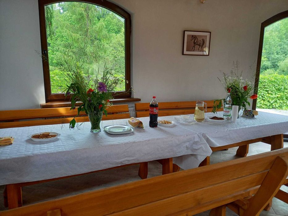 Sala na imprezy Wigilia Andrzejki Sylwester w stadninie koni arabskic.