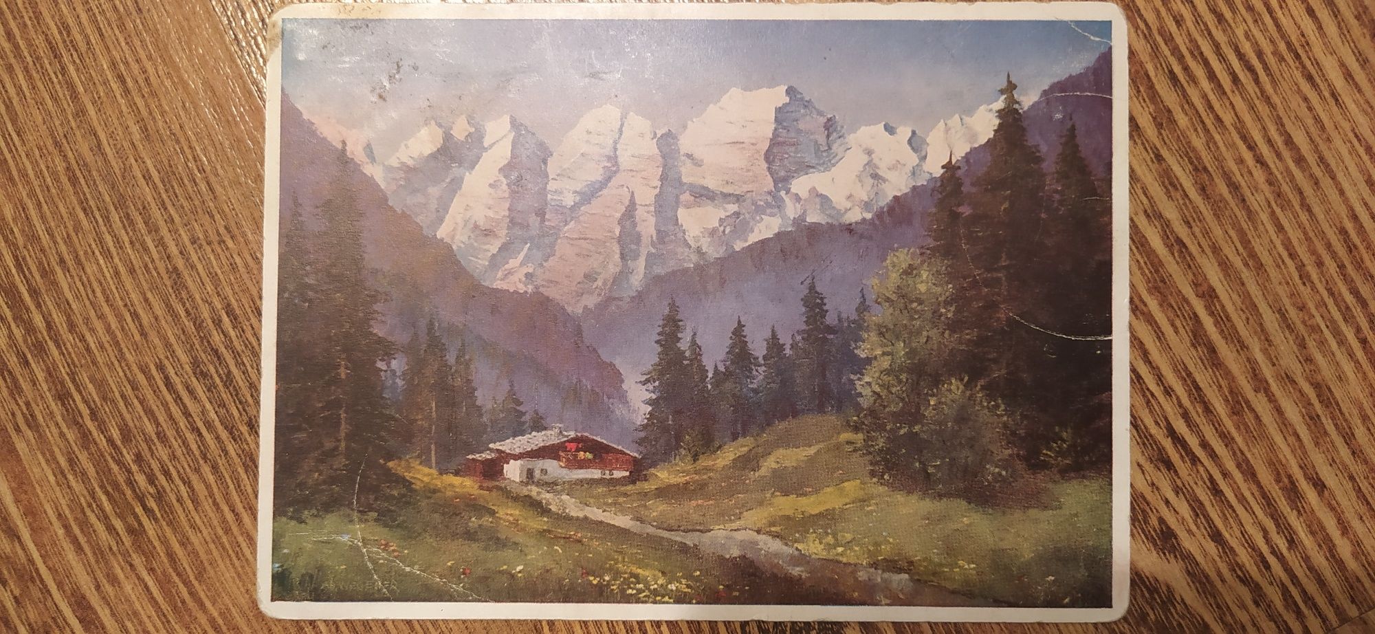 Stubaital Dolina w Alpach Tyrol Austria Widokówka Pocztówka