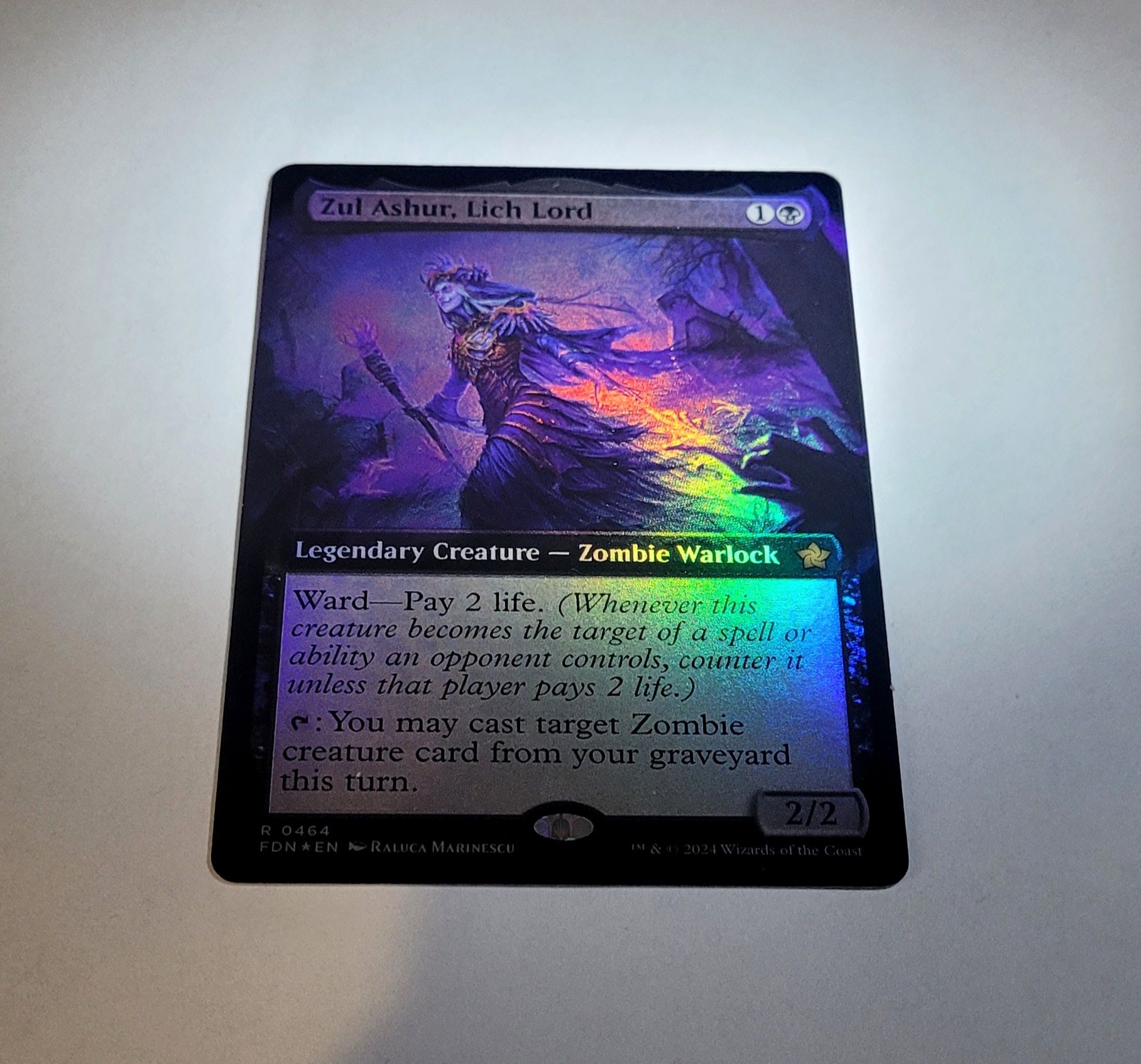 ZuL, Ashur, Lich Lord (FOIL) do gry Magic: The Gathering.