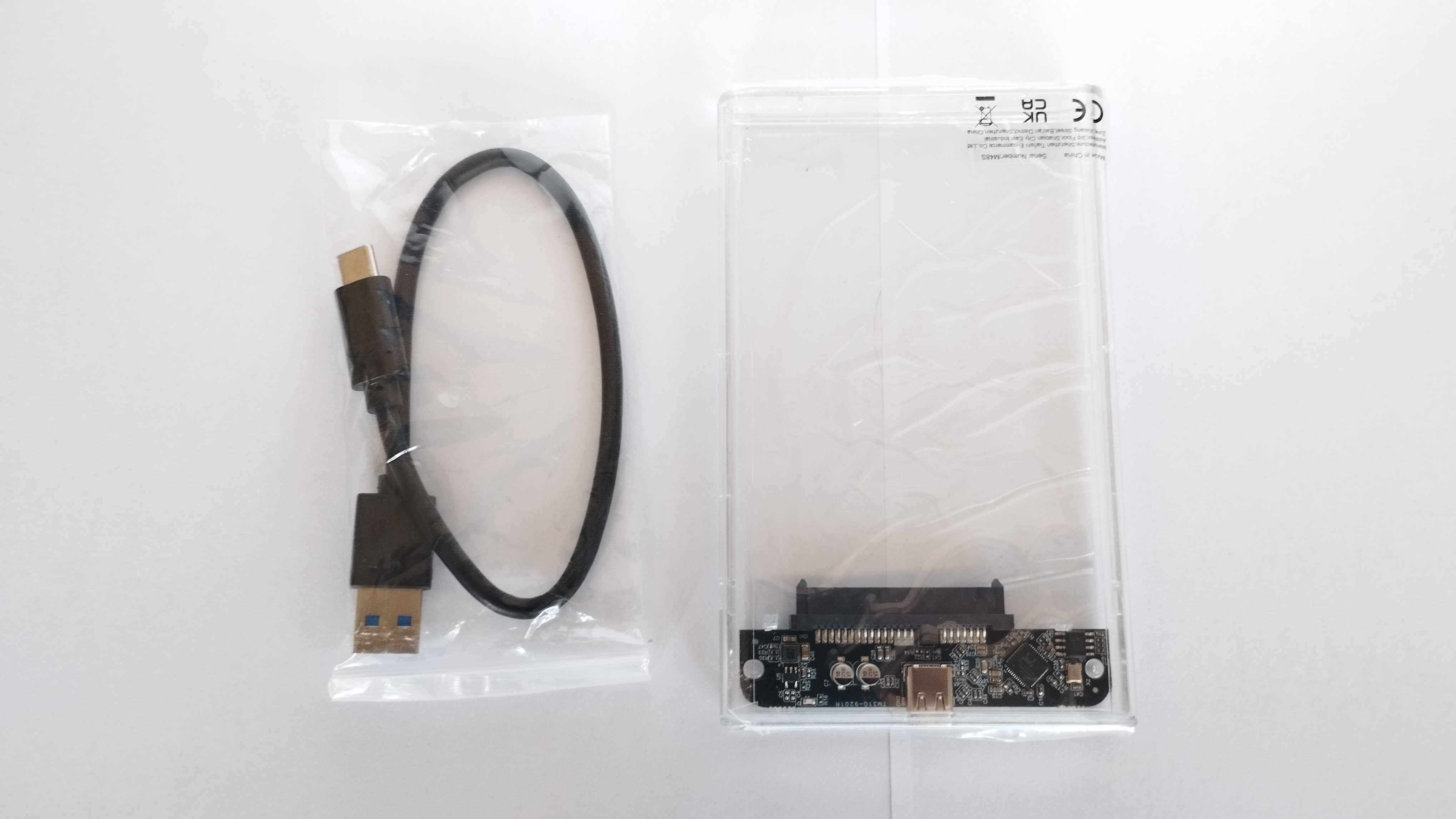 NOVA - Caixa Externa Transparente 2.5" - USB 3.1 Type-C
