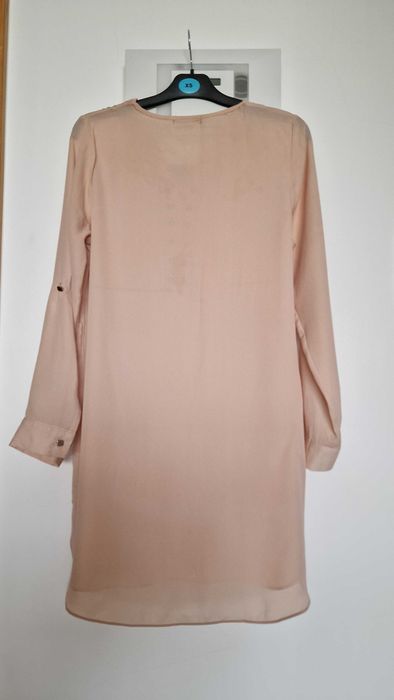 Blusa coral leve, tamanho S/M, manga comprida