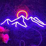 Neon ledy gory ksiezyc