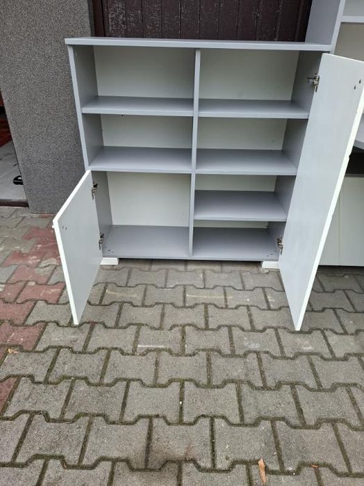 Komoda biała szara Meblik
