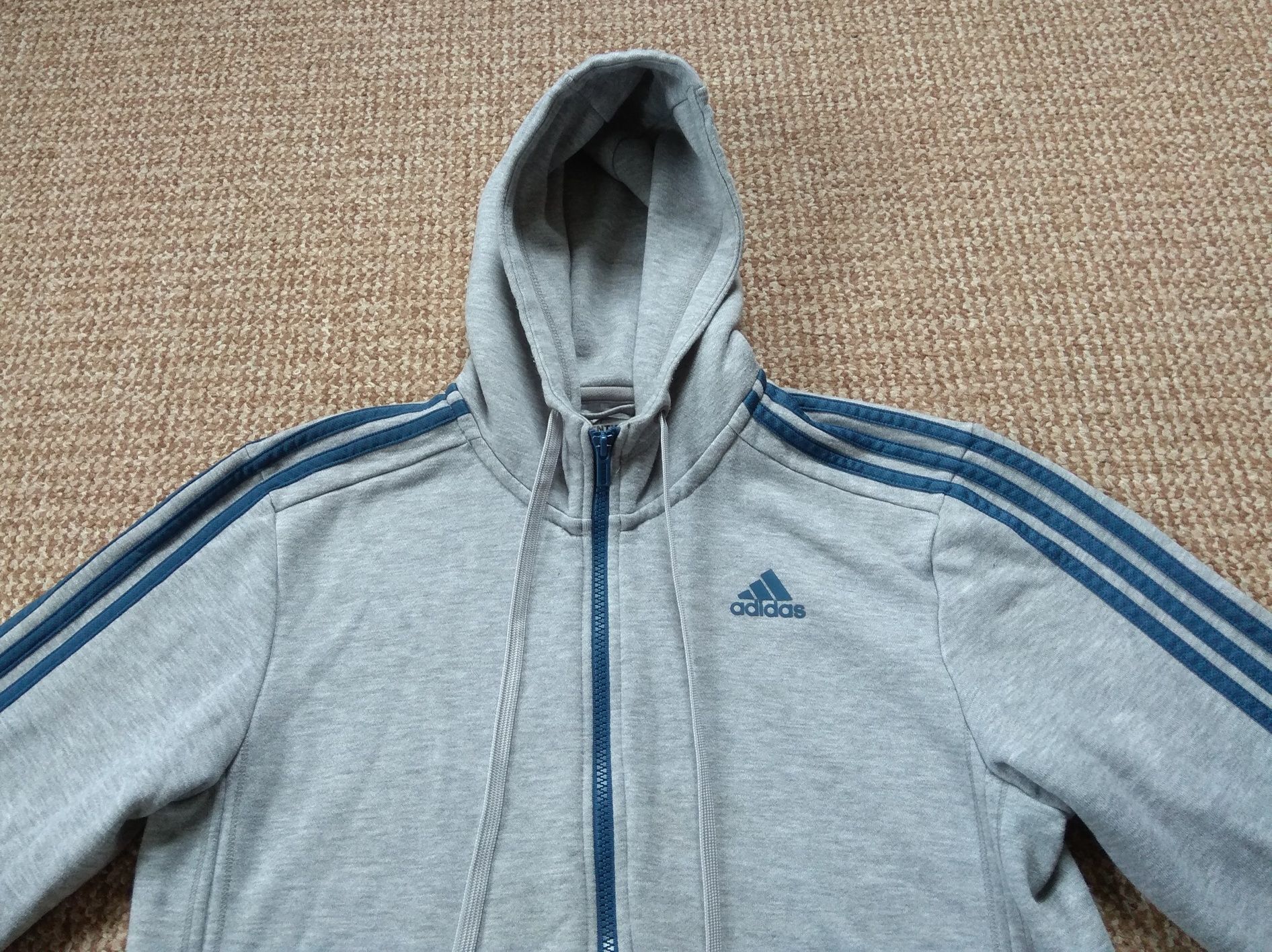 Adidas climalite худи кофта на змейке зипка оригинал M