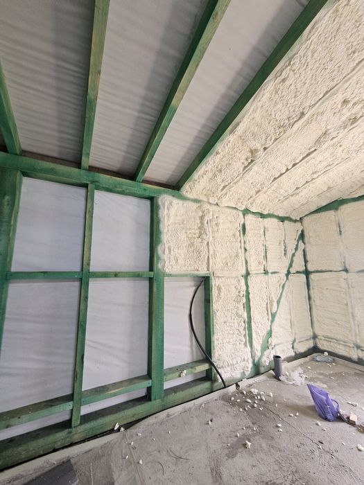 Утеплення Пінополіуретаном,Піною,ППУ,Дахи,Перекриття,ангари,каркасники