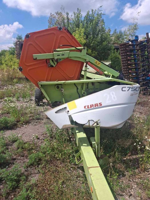 Зернова жниварка жатка CLAAS C750 + ріпаковий стіл TAM