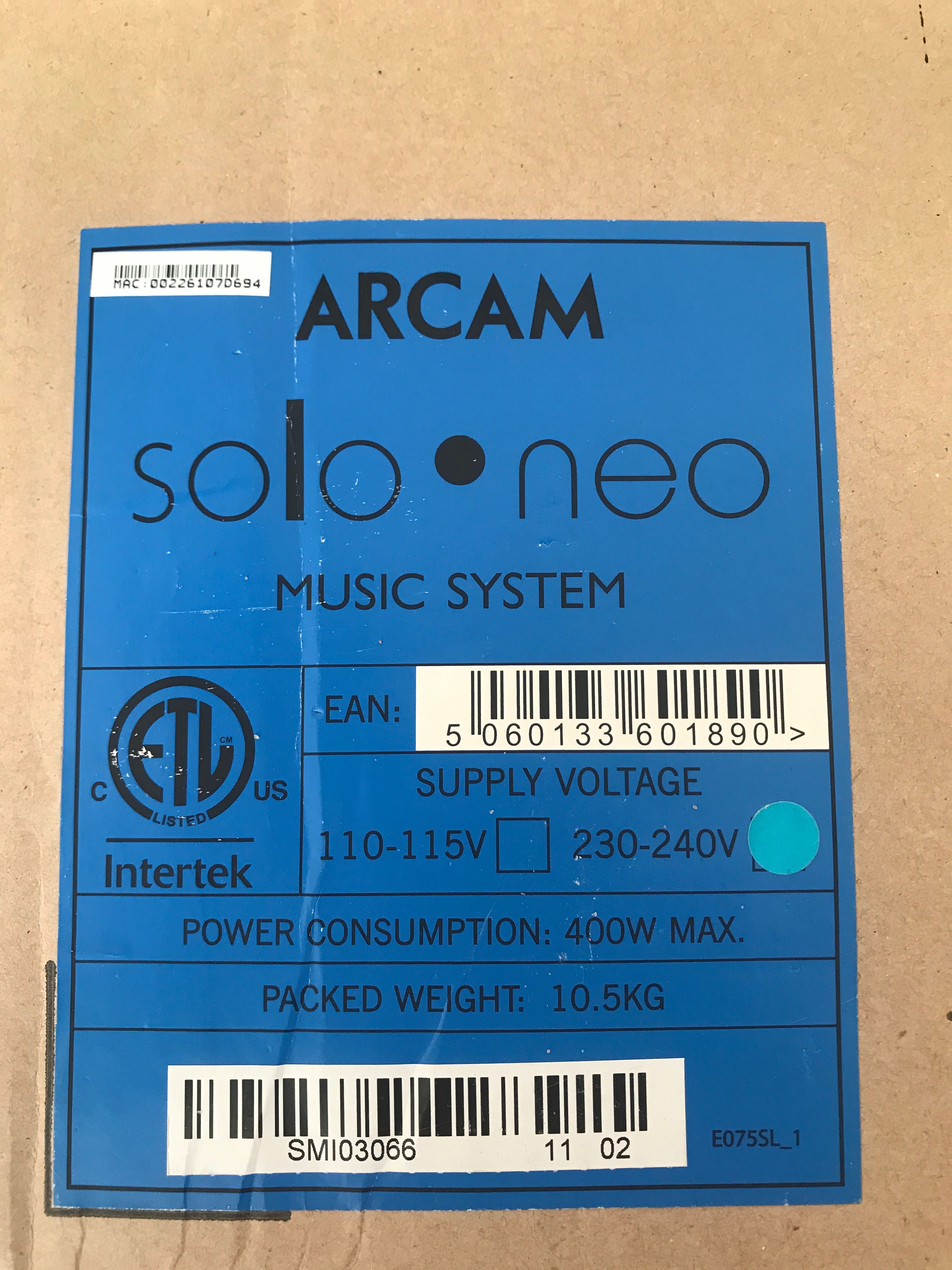 Arcam Solo Neo Music wzmacniacz zintegrowany system stereo  odtwarzacz