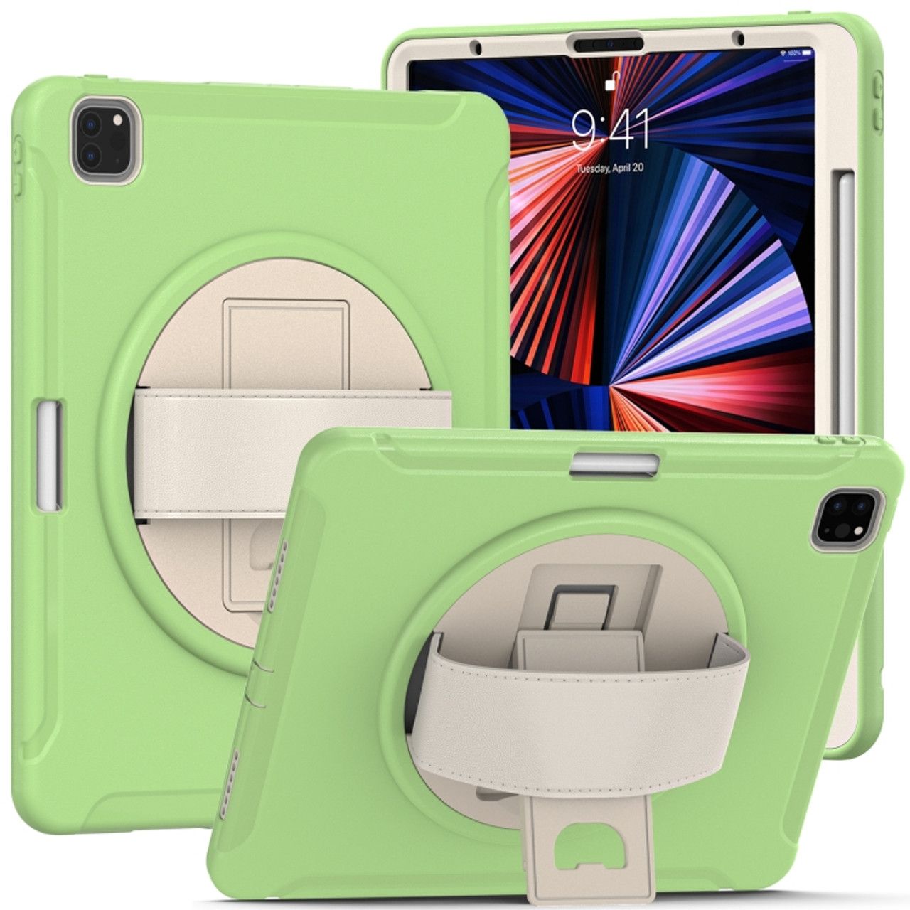 Etui do iPad Air 5/Air 4/Pro 11" Podstawka i Miejsce na Rysik Zielone