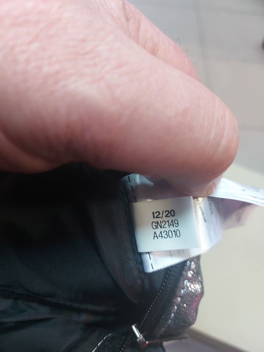 adidas Женская поясная сумка GN2149 Adjustable Silver Metallic/Black