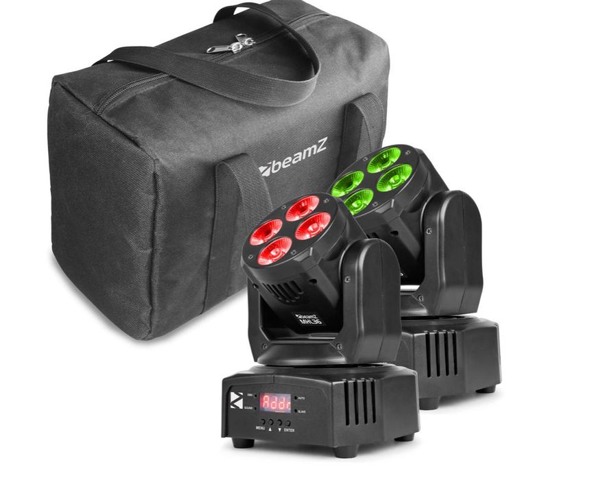 MHL36 Led Wash Moving Head 4X 9W 2PC C/Saco