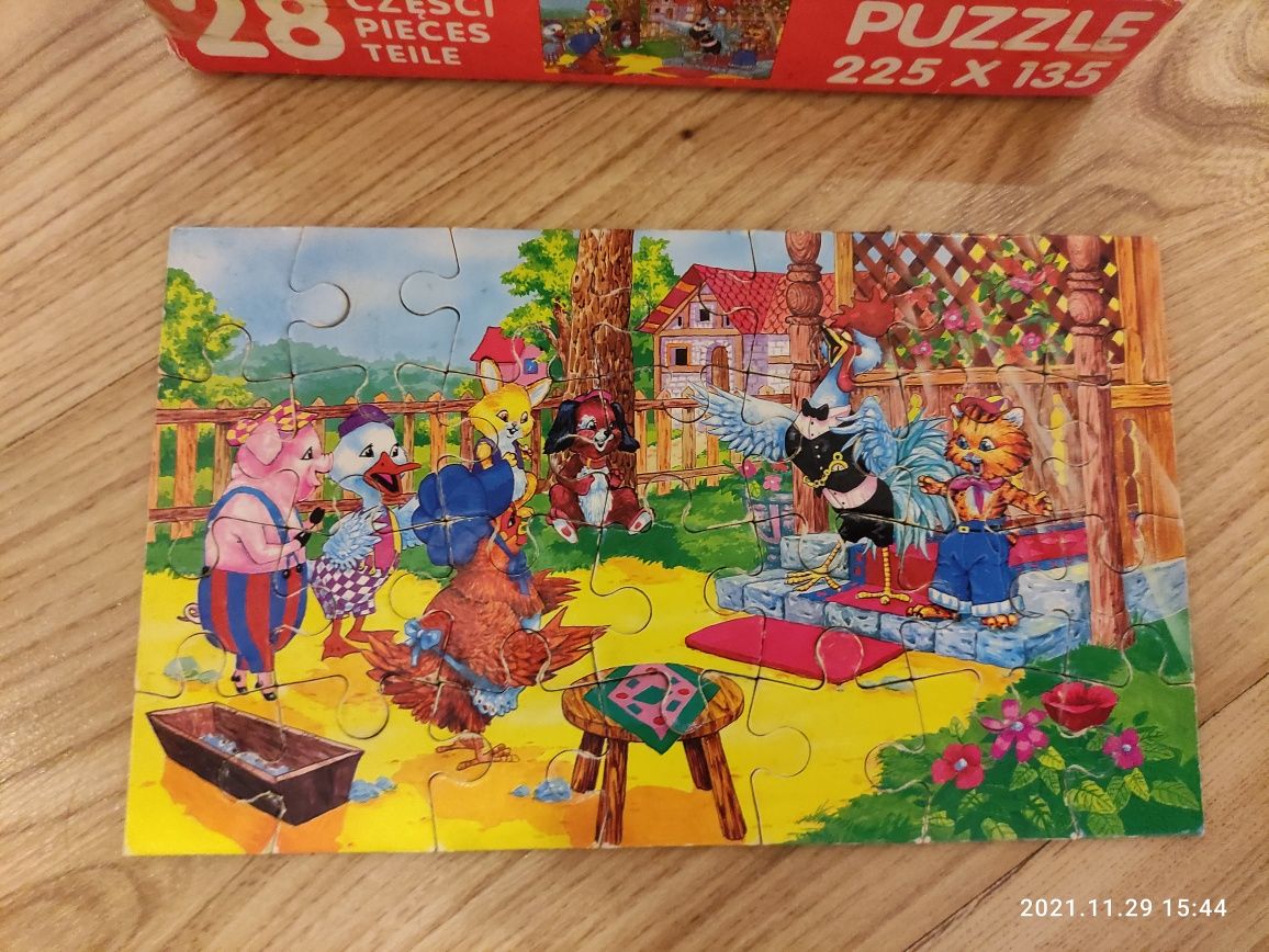 Puzzle zwierzęta 28szt