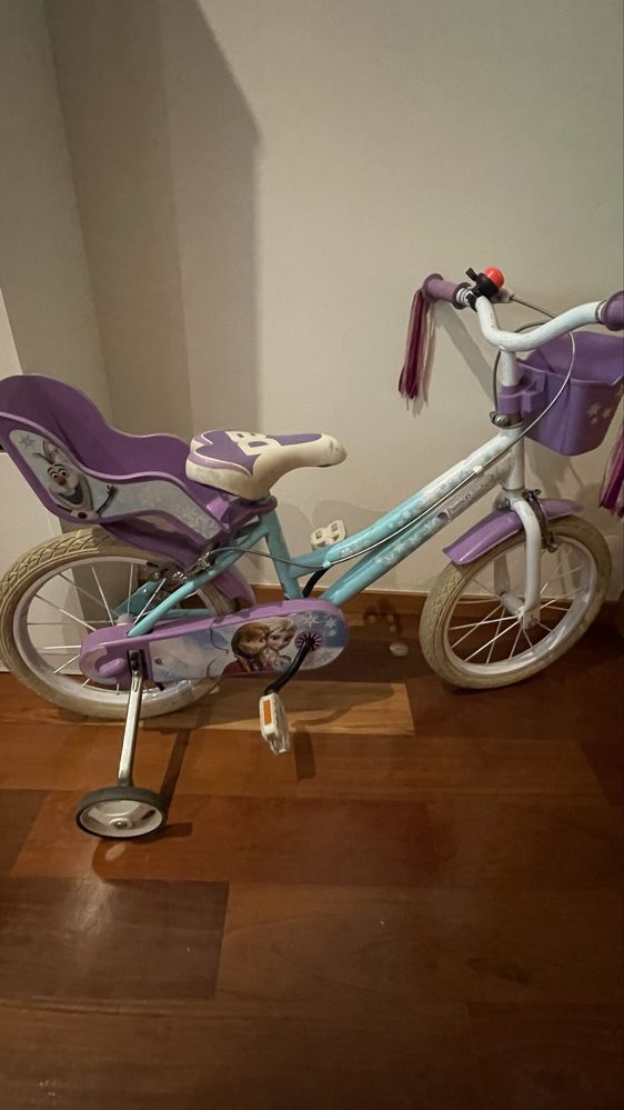 Bicicleta infantil frozen