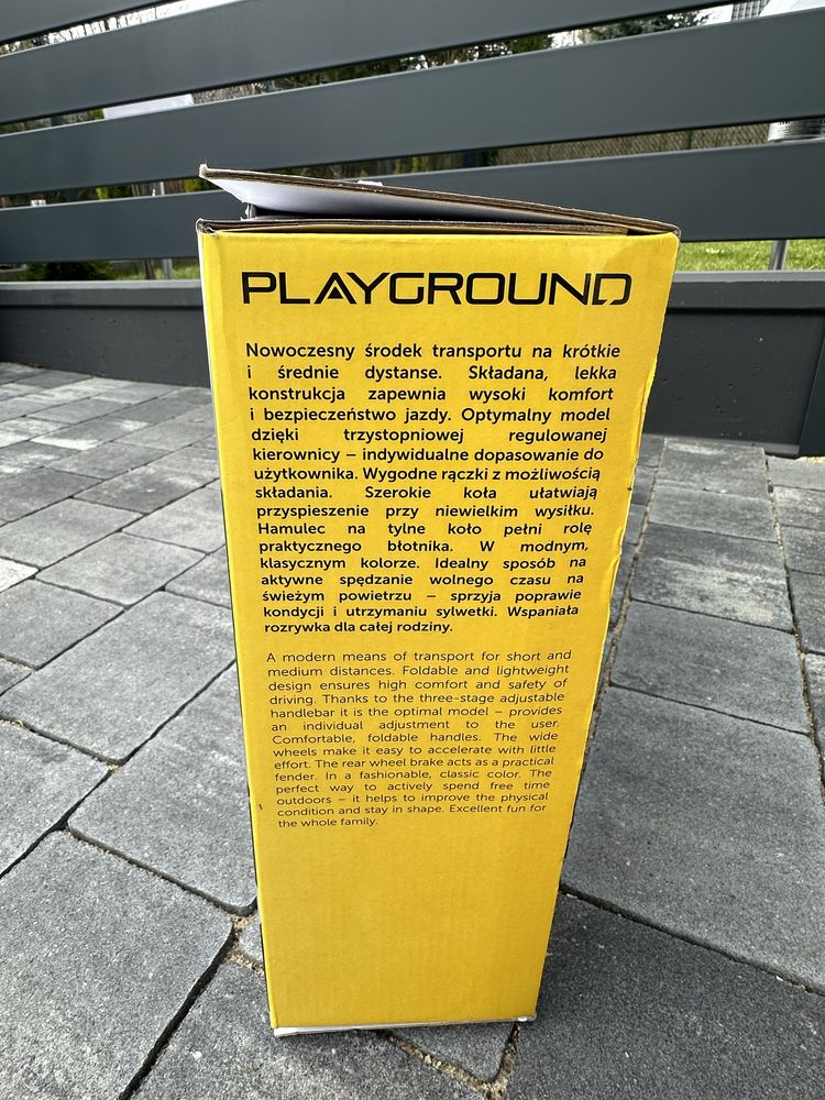 Playground scooter hulajnoga nowa +8