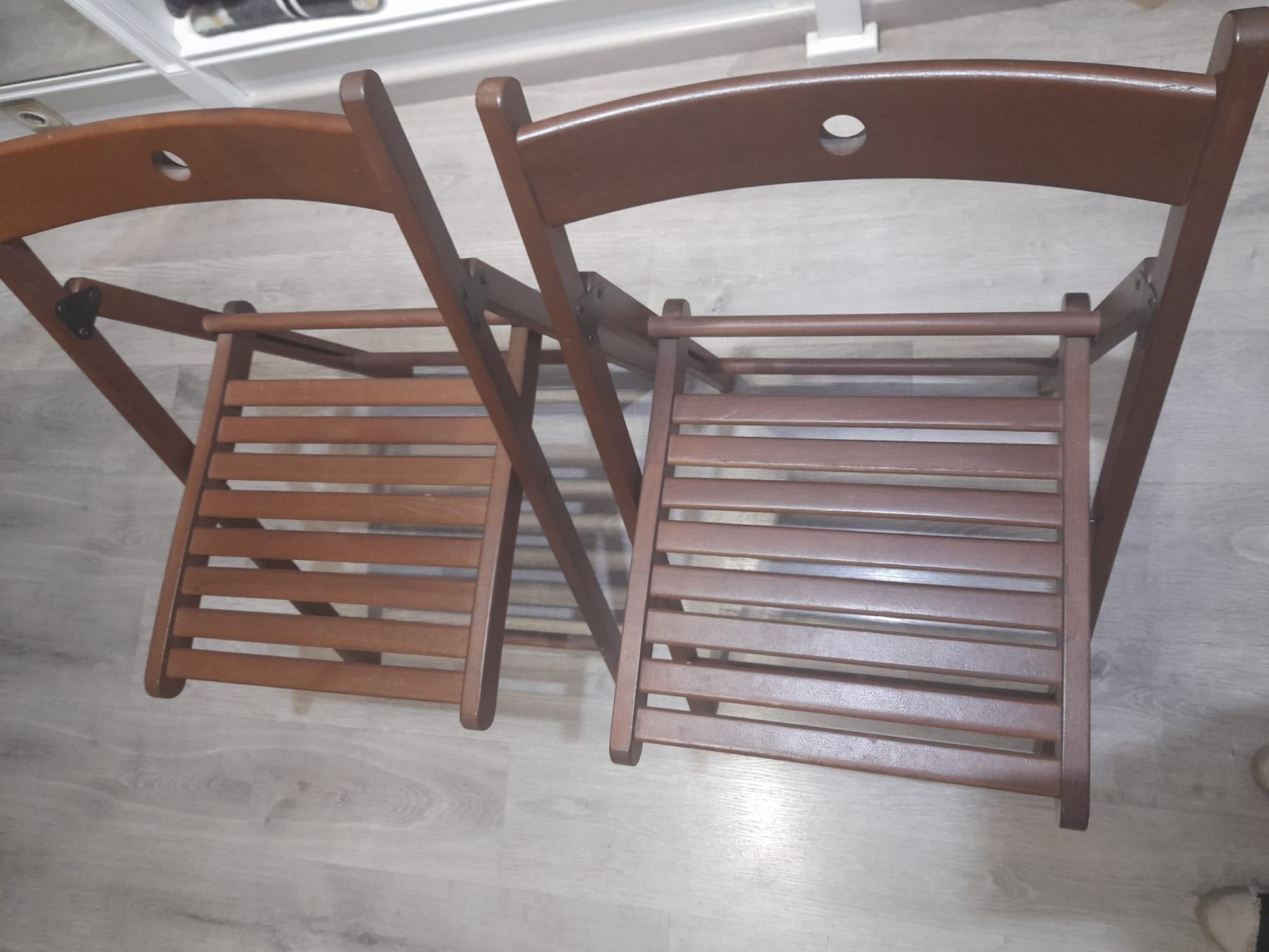 Conjunto de 2 cadeiras articuladas IKEA em madeira