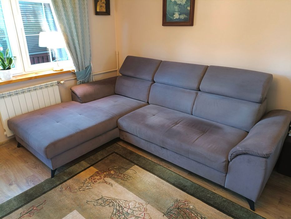 Kanapa Sofa Narożnik Rogówka Funkcja Spania Agata Meble