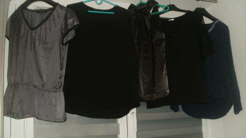 Zestaw ciemnych ubrań damskich S/M/L -m.in. Nike, Mango- mega paka