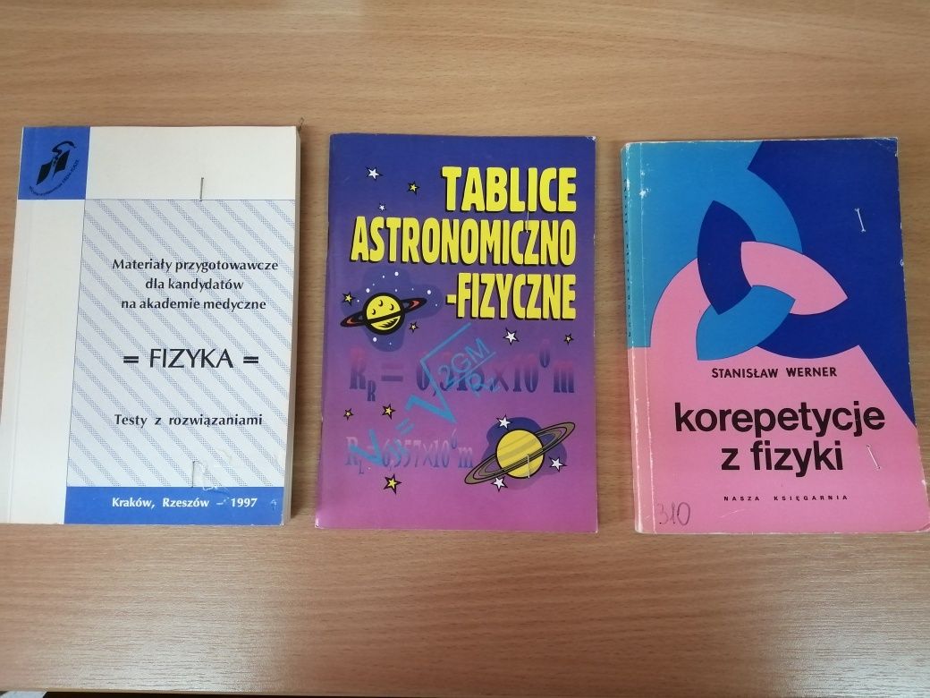 korepetycje z fizyki Werner tablice astro-fiz testy z fizyki