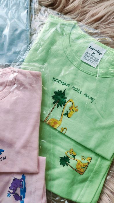 Nowe letnie komplety niemowlęce r.86 chłopiec dziewczynka