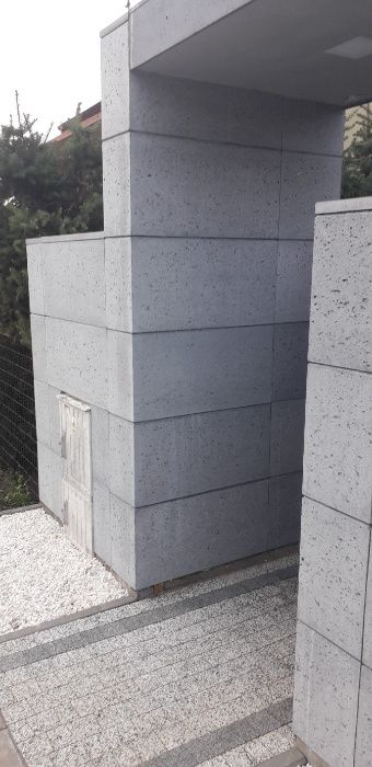 Ogrodzenie beton 80x25x40 Beton architektoniczny bloczki ogrodzeniowe