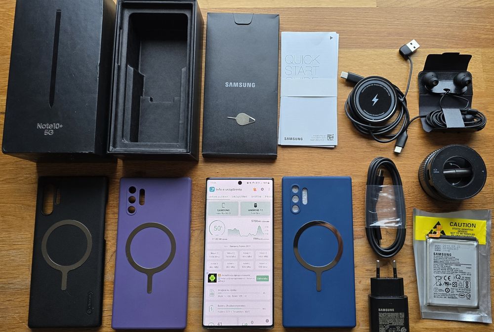 Samsung Note 10+ 5G 12/256GB Czarny Mega ZESTAW