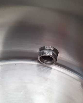 Garnek 170 l z kranem , zaworem 1 cal , nierdzewny , miarka , stal