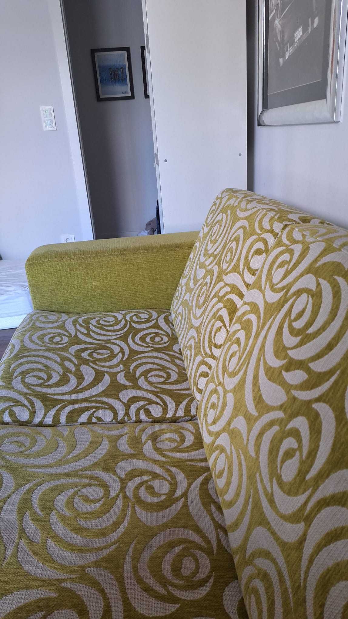Sofá-cama 2 lugares casal em tecido com colchão incluído