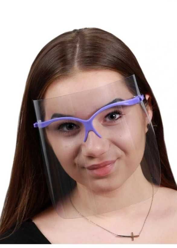 Przyłbica okularowa fioletowa