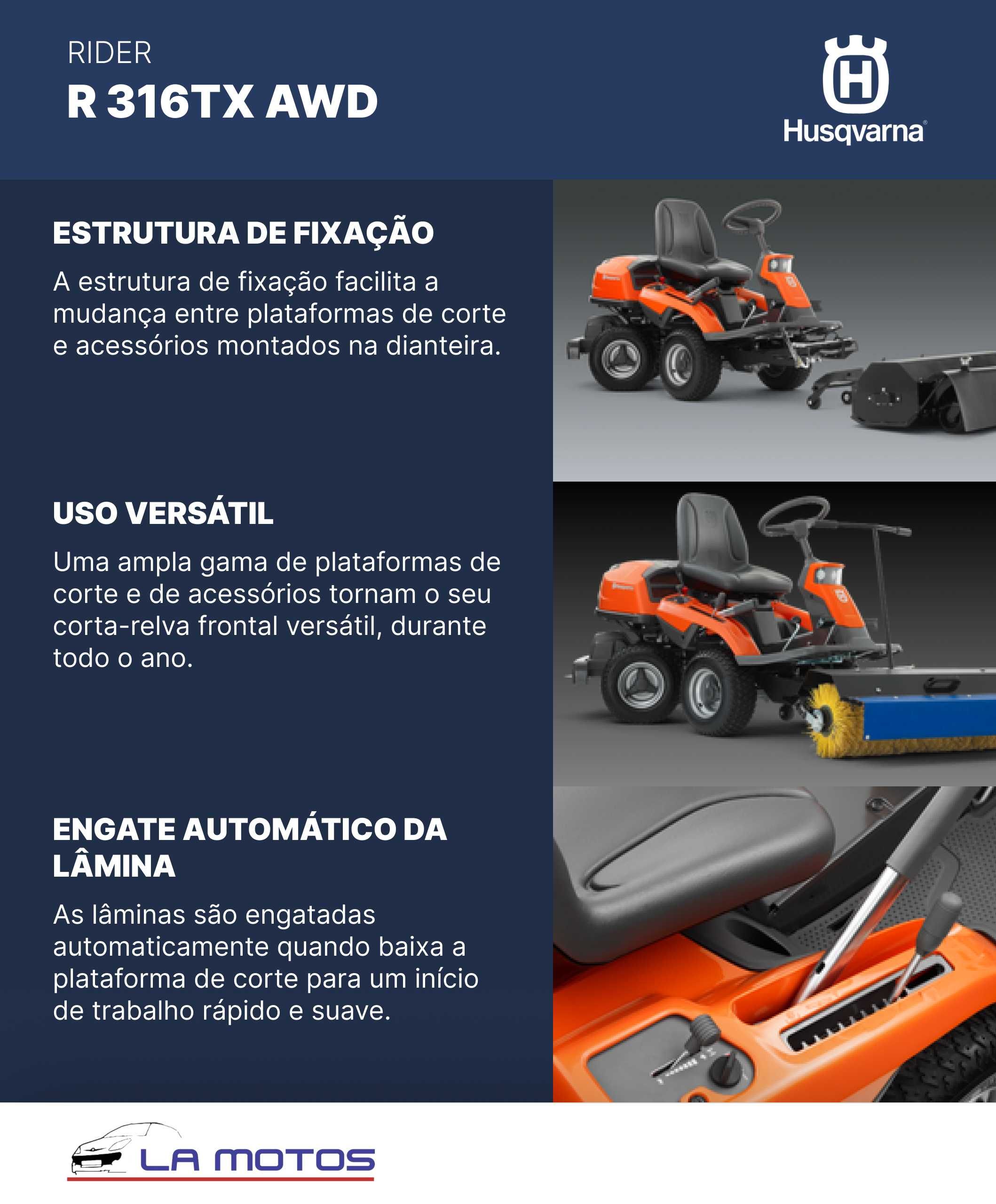 Rider Corta relvas Husqvarna  R 316TX