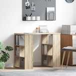 Vidaxl Biurko Narożne Sonoma Oak Mdf Średnie Biurko Narożne Sonoma Oak