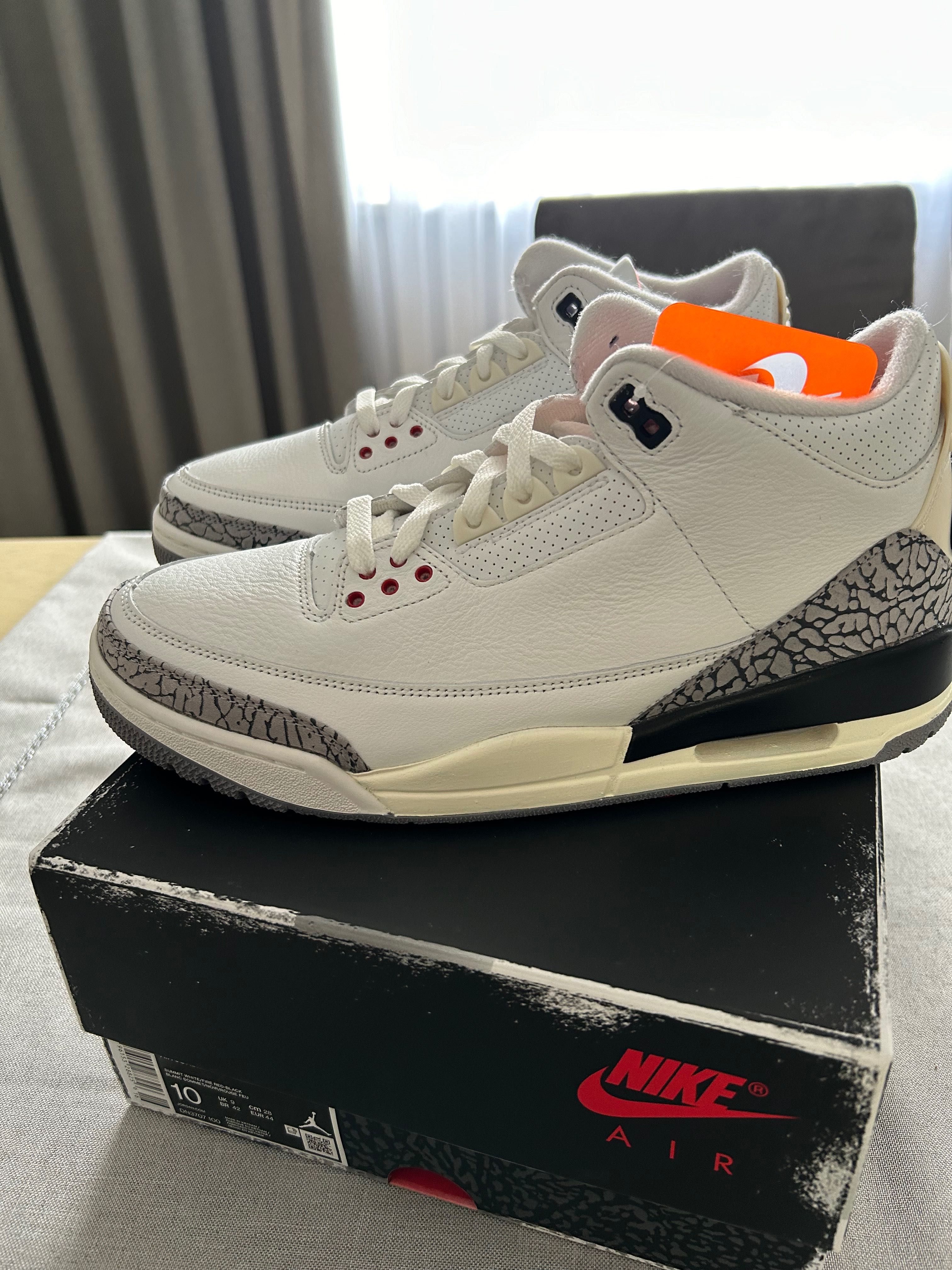 Air Jordan 3 retro white cement us 10