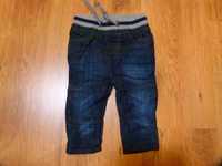 rozm. 62 Primark spodnie miękki jeans ocieplane zimowe chłopięce