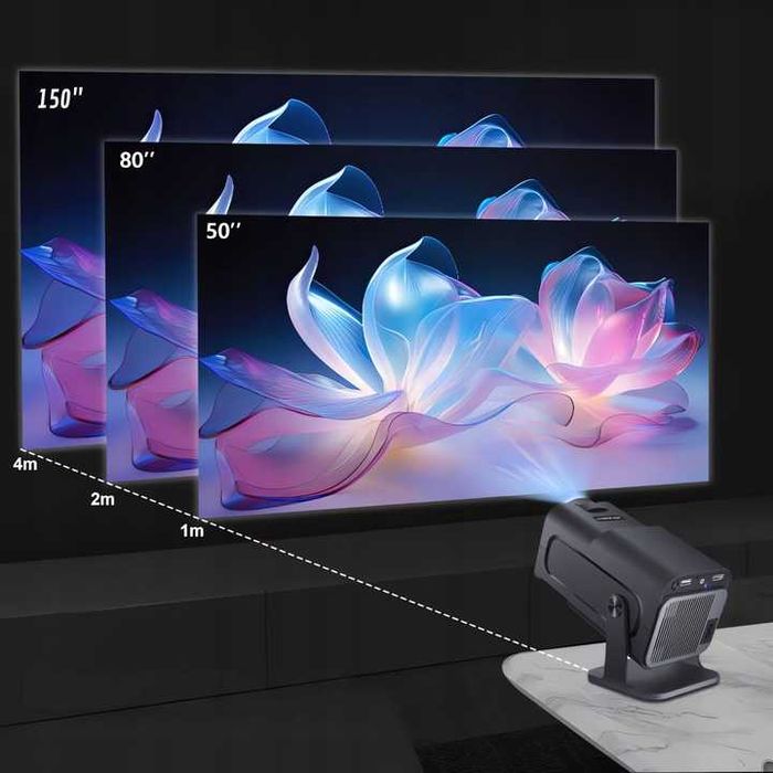 Projektor Rzutnik Android TV Wifi Full HD Przenośny Smart HY320