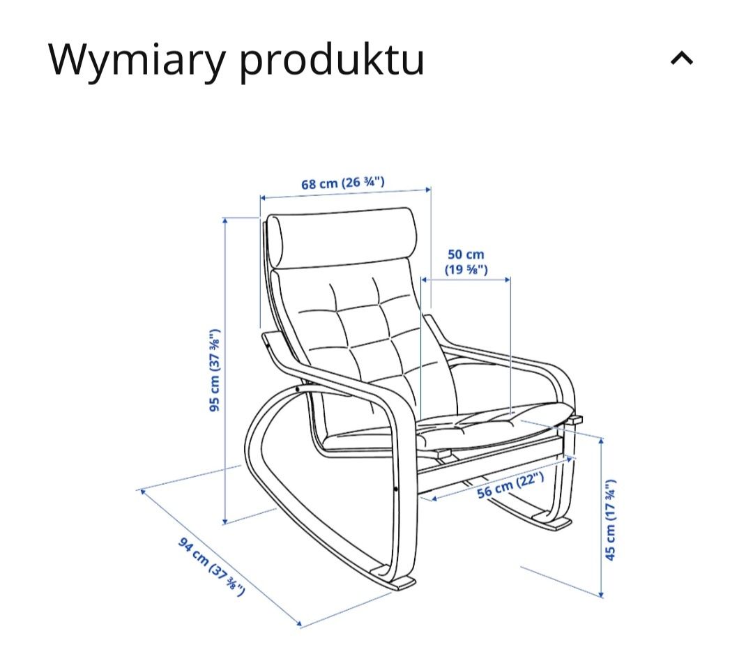 Fotel bujany IKEA