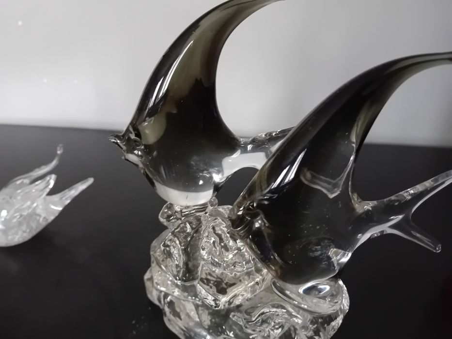 Zestaw szklanych figurek