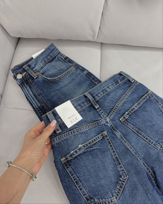 Джинси zara wide leg