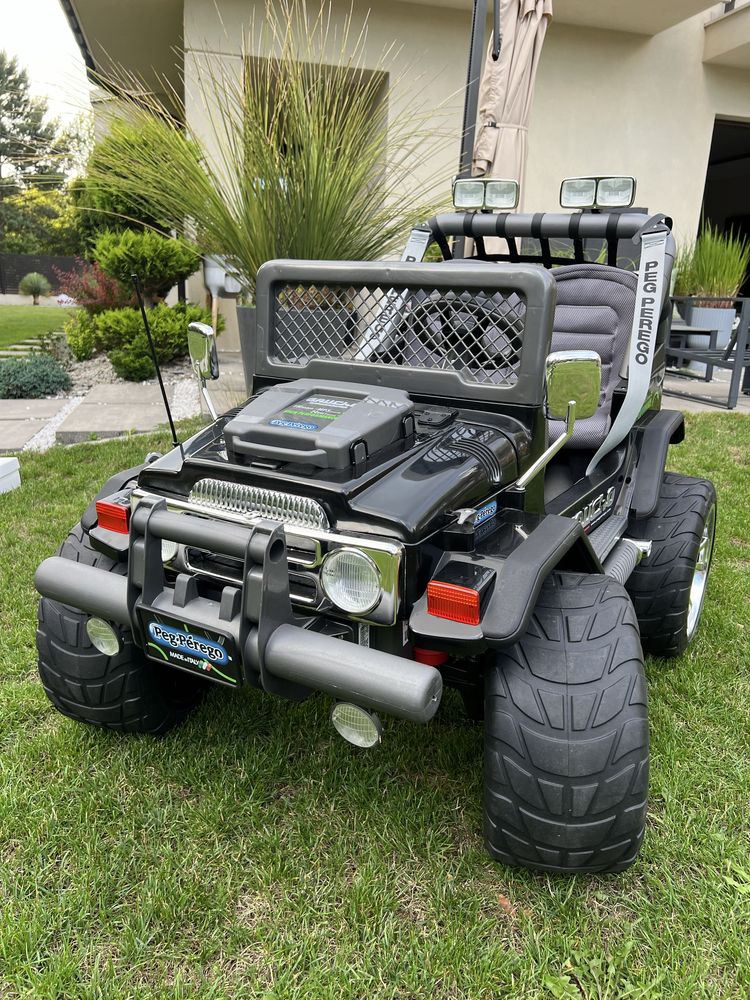 Peg Perego Gaucho Superpower 24V - elektryczne z przyczepą jak Nowe