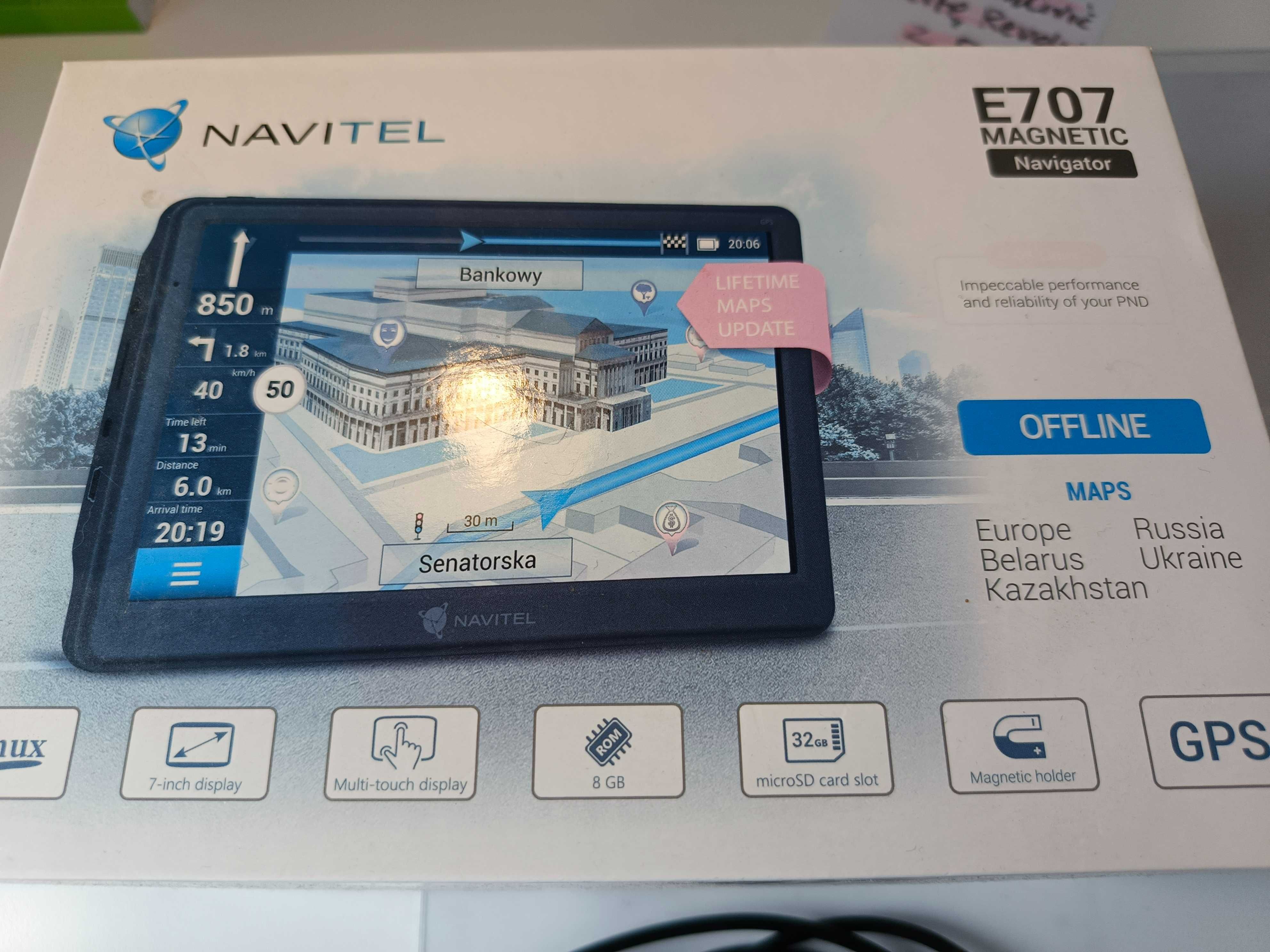 sprzedam nawigacje navitel E707 magnetic navigator st, bdb