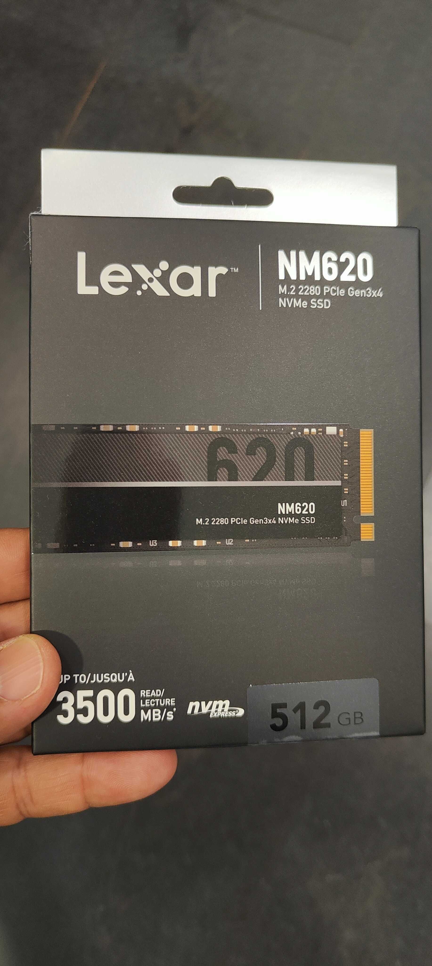 Disco SSD M.2 LEXAR NM620, 512 GB novo e selado