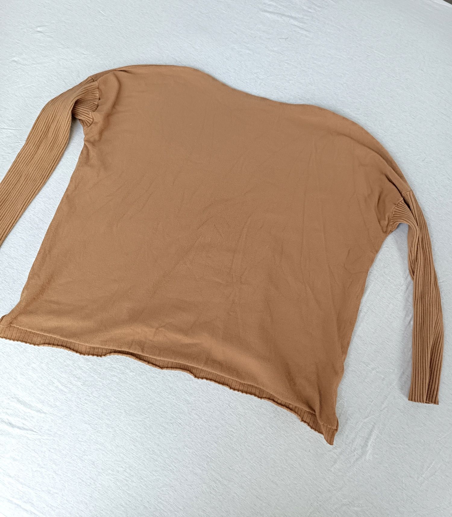 Lekki sweter wiskozowy z modalu i angory oversize S M L