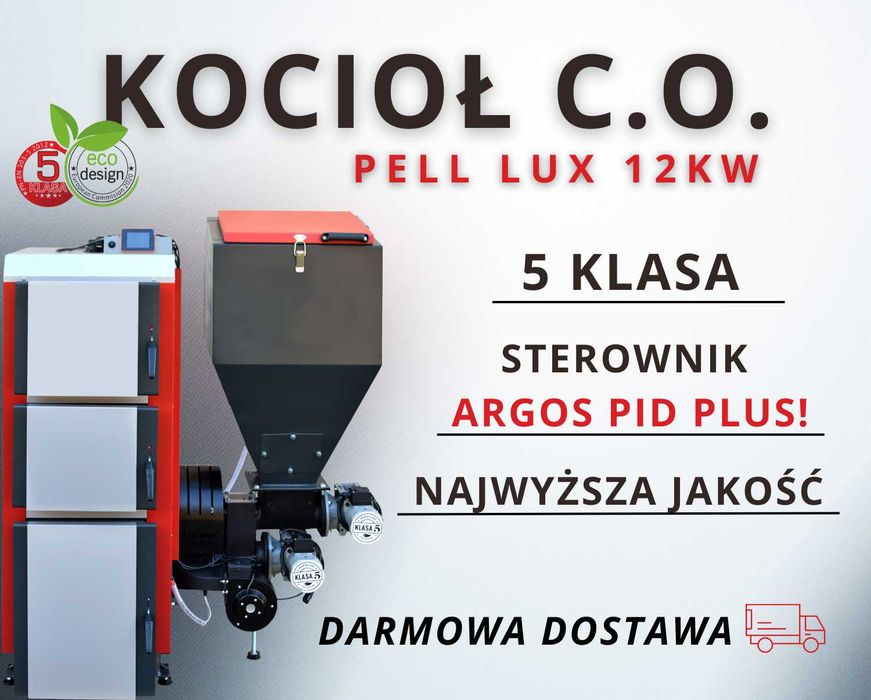 Kotły Kocioł Piec TECHNIX PELL LUX 12 kW na pellet - PRODUCENT