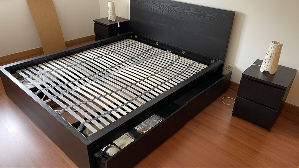 CAMA CASAL MALM WENGUE